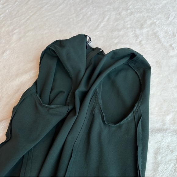 💥SALE💥 Lafayette 148 Paloma Shift 3/4 Sleeve Viscose Green Knee Dress M - Picture 10 of 13